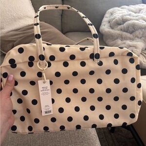 Baggu polka dot bowler bag